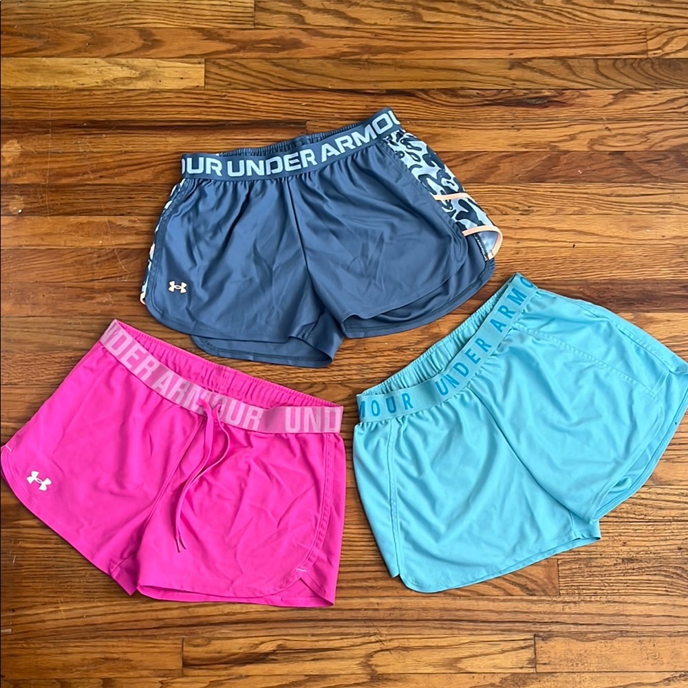 Under Armour Women's Athletic Shorts - Pink, Gray, Teal